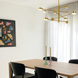 ΦΩΤΙΣΤΙΚΟ ΚΡΕΜΑΣΤΟ ΚΡΕΜΑΣΤΟ 10ΦΩΤΟ LED 60W 143X45 ΧΡΥΣΟ ARTE ILLUMINA