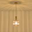 ΦΩΤΙΣΤΙΚΟ ΚΡΕΜΑΣΤΟ ΑΝΑΓΛΥΦΟ ΓΥΑΛΙ 1XΕ27 MAX 15W 200X180X1200mm ΜΕΛΙ ARTE ILLUMINA TOPAZ