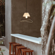 ΦΩΤΙΣΤΙΚΟ ΚΡΕΜΑΣΤΟ ΜΟΝΟΦΩΤΟ Ε27 MAX 40W D36XH28CM RATTAN ARTE ILLUMINA KAI