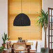 ΦΩΤΙΣΤΙΚΟ ΚΡΕΜΑΣΤΟ ΜΟΝΟΦΩΤΟ Ε27 MAX 60W D500X350 RATTAN ΜΑΥΡΟ ARTE ILLUMINA KAI
