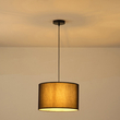 ΦΩΤΙΣΤΙΚΟ ΚΡΕΜΑΣΤΟ ΥΦΑΣΜΑ 1XΕ27 MAX 15W Φ380ΧH240mm ΜΑΥΡΟ ARTE ILLUMINA SOHO
