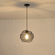 ΦΩΤΙΣΤΙΚΟ ΚΡΕΜΑΣΤΟ ΜΕΤΑΛΛΟ 1XE27  MAX 40W 450X450X1340mm ΜΑΥΡΟ ARTE ILLUMINA OGGI