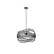ΦΩΤΙΣΤΙΚΟ ΚΡΕΜΑΣΤΟ ΜΕΤΑΛΛΟ 1XE27  MAX 40W 250X250X1280mm ΜΑΥΡΟ ARTE ILLUMINA OGGI
