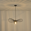 ΦΩΤΙΣΤΙΚΟ ΚΡΕΜΑΣΤΟ ΜΕΤΑΛΛΟ 1XE27  MAX 40W 600X600X1270mm ΜΑΥΡΟ ARTE ILLUMINA OGGI