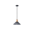 ΦΩΤΙΣΤΙΚΟ ΚΡΕΜΑΣΤΟ RUBBER WOOD&ΤΣΙΜΕΝΤΟ 1XE27 MAX 15W 250X250X180mm ΜΑΥΡΟ ARTE ILLUMINA GESSO