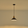 ΦΩΤΙΣΤΙΚΟ ΚΡΕΜΑΣΤΟ RUBBER WOOD&ΤΣΙΜΕΝΤΟ 1XE27 MAX 15W 250X250X180mm ΜΑΥΡΟ ARTE ILLUMINA GESSO