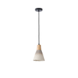 ΦΩΤΙΣΤΙΚΟ ΚΡΕΜΑΣΤΟ RUBBER WOOD&ΤΣΙΜΕΝΤΟ 1XE27 MAX 15W 160X160X220mm ΧΑΚΙ ARTE ILLUMINA GESSO
