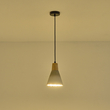 ΦΩΤΙΣΤΙΚΟ ΚΡΕΜΑΣΤΟ RUBBER WOOD&ΤΣΙΜΕΝΤΟ 1XE27 MAX 15W 160X160X220mm ΧΑΚΙ ARTE ILLUMINA GESSO