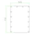 ΚΑΘΡΕΠΤΗΣ ΜΑΚΙΓΙΑΖ ΠΑΡΑΛΛΗΛΟΓΡΑΜΜΟΣ LED 50X70 CM ARTE ILLUMINA MIRO