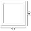 ΑΠΛΙΚΑ ΤΟΙΧΟΥ ΚΙΝΗΤΗ LED 6W 138X138X57 3000K IP54 ΛΕΥΚΗ PRO ARTE ILLUMINA