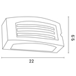 ΑΠΛΙΚΑ ΤΟΙΧΟΥ LM04 ΟΒΑΛ E27 MAX 10W LED 220X99X100 IP54 ΜΑΥΡΗ PRO ARTE ILLUMINA