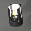 ΑΠΛΙΚΑ ΤΟΙΧΟΥ ΑΛΟΥΜΙΝΙΟΥ Ε27 ΜΑΧ 20W IP54 120Χ120Χ160mm ΜΑΥΡO ARTE ILLUMINA