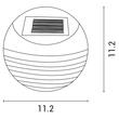 ΑΠΛΙΚΑ ΜΕ ΗΛΙΑΚΟ PANEL Φ112X40mm 3000Κ ARTE ILLUMINA