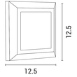 ΦΩΤΙΣΤΙΚΟ ΤΟΙΧΟΥ SLIM LED 3W IP65 230V 3000K 125X125mm ΓΚΡΙ PRO ARTE ILLUMINA