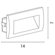 ΦΩΤΙΣΤΙΚΟ ΧΩΝΕΥΤΟ LED 3W IP54 220-240V 140X70X70mm ΓΡΑΦΙΤΗ PRO ARTE ILLUMINA