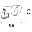 ΣΠOT ΚΗΠΟΥ ΠΛΑΣΤΙΚΟ ΜΕ ΚΑΛΥΠΤΡΟ GU10 IP54 230V Φ95X100 ΜΑΥΡΟ ARTE ILLUMINA