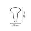 InLight E27 LED R63 8watt 3000Κ Θερμό Λευκό (7.27.08.08.1)