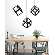 InLight Κρεμαστό φωτιστικό από μαύρο μέταλλο 3XE27 D:60cm (4400-3-BL-ΡΑΓΑ)