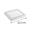 InLight LED Mounted Panel 20watt Τετράγωνο 3000K Θερμό Λευκό D:22,5cm (2.20.03.1)