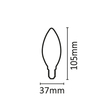 InLight E14 LED C37 8watt 6500Κ Ψυχρό Λευκό (7.14.08.13.3)