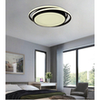 InLight Πλαφονιέρα οροφής LED 60W 3CCT από αλουμίνιο σε μαύρη απόχρωση D:43cm (42172-Μαύρο)