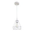 InLight Κρεμαστό φωτιστικό από λευκό μέταλλο 1XE27 D:16cm (4024-WH)