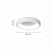 InLight Πλαφονιέρα οροφής LED 110W 3CCT από χρυσαφί και λευκό ακρυλικό D:60cm (42021-A-Golden)