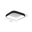InLight Πλαφονιέρα οροφής LED 78W 3CCT από λευκό μέταλλο και ακρυλικό D:45cm (42030-White)