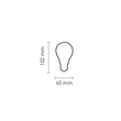 InLight E27 LED Filament A60 10watt Dimmable (7.27.10.18.2)