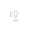 InLight E27 LED Filament A60 8watt με μελί κάλυμμα (7.27.08.41.1)