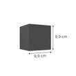 it-Lighting Emerald LED 10W 3000K Outdoor Wall Lamp White D:9,9cmx9,9cm (80203121)