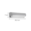 it-Lighting Erie LED 10W 3CCT Outdoor Wall Lamp Grey D:26,1cmx7cm (80203030)