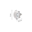InLight Χωνευτό σποτ από λευκό μέταλλο 1XGU10 D:8cm (Χ0010-WH)
