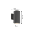 it-Lighting Candler E27 Up or Down Outdoor Light in Anthracite  Color (80203744)