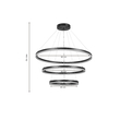 Inlight Κρεμαστό φωτιστικό LED 100W 3CCT (by switch on base) D:60cm (6095-A-Golden)