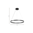 Inlight Κρεμαστό φωτιστικό LED 45W 3CCT (by switch on base) D:60cm (6095-C-Golden)