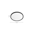 Inlight Πλαφονιέρα οροφής LED 40W 3CCT (by switch on base) σε λευκή απόχρωση D:50x2,5cm (42036-B-White)