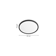 Inlight Πλαφονιέρα οροφής LED 18W 3CCT (by switch on base) σε λευκή απόχρωση D:23x2,5cm (42036-E-White)