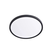 Inlight Πλαφονιέρα οροφής LED 18W 3CCT (by switch on base) σε μαύρη απόχρωση D:23x2,5cm (42036-E-Black)