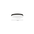 Inlight Πλαφονιέρα οροφής LED 25W 3CCT από μαύρο μέταλλο και ακρυλικό D:61,5x5cm (42043-Black)