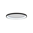 Inlight Πλαφονιέρα οροφής LED 28W 3CCT από μαύρο μέταλλο και ακρυλικό D:60x5cm (42044-B-Black)