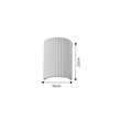 Inlight Επιτοίχιο λευκό φωτιστικό από γύψο 2XGU10 D:22cm (43055-White)