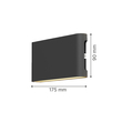 it-Lighting Niskey - LED 14W 3CCT Up and Down Wall Light in White Color (80204120)