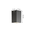 it-Lighting Cowart GU10 Outdoor Ceiling Down Light Anthracite (80300644)