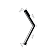 InLight Γραμμικό φωτιστικό γωνία LED 24W 4000K για μαγνητική ράγα σε μαύρη απόχρωση D:30cmX30cm (T05802-BL)