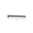 Inlight Γραμμικό φωτιστικό LED 7W 3CCT για Ultra Thin ράγα σε μαύρη απόχρωση D:23X2,6X2,4cm (TMU0040-Black)