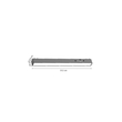Inlight Γραμμικό φωτιστικό LED 10W 3CCT για Ultra Thin ράγα σε λευκή απόχρωση D:31,5X2,6X2,4cm (TMU0050-White)
