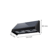 InLight Seneca-LED 2x0,5W 3000K Solar Outdoor Light in Black Color (80204711S)