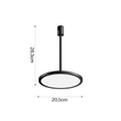Inlight Φωτιστικό LED 15W 3000K για Chandler Track σε μαύρη απόχρωση D:20,5mx28,3cm (13C-00081)