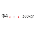 920 | ATΣΑΛΙΝΑ SELINA™ NYLON Φ4mm-5mt-AKΡΕΣ ΑΝΤΙΚ/ΝΤΑΙ